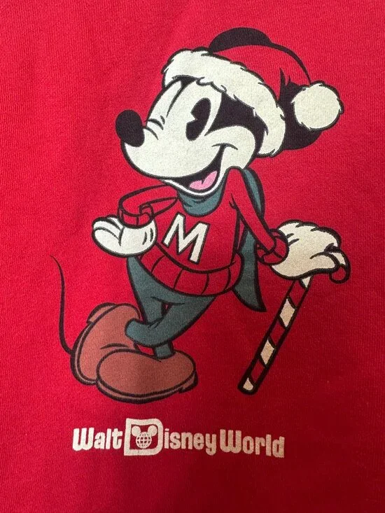 Vintage Disney Holiday Mickey Mouse Sweatshirt Size L - Picture 8 of 12